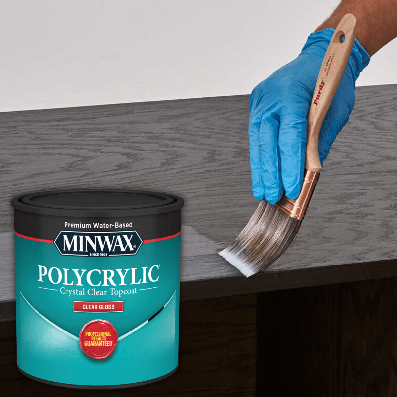 Minwax Polycrylic Protective Finish Gloss Clear 0.5 pt. | Gilford Hardware