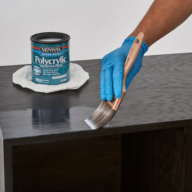 Minwax Semi-Gloss Clear Polycrylic 1 qt. | Gilford Hardware 