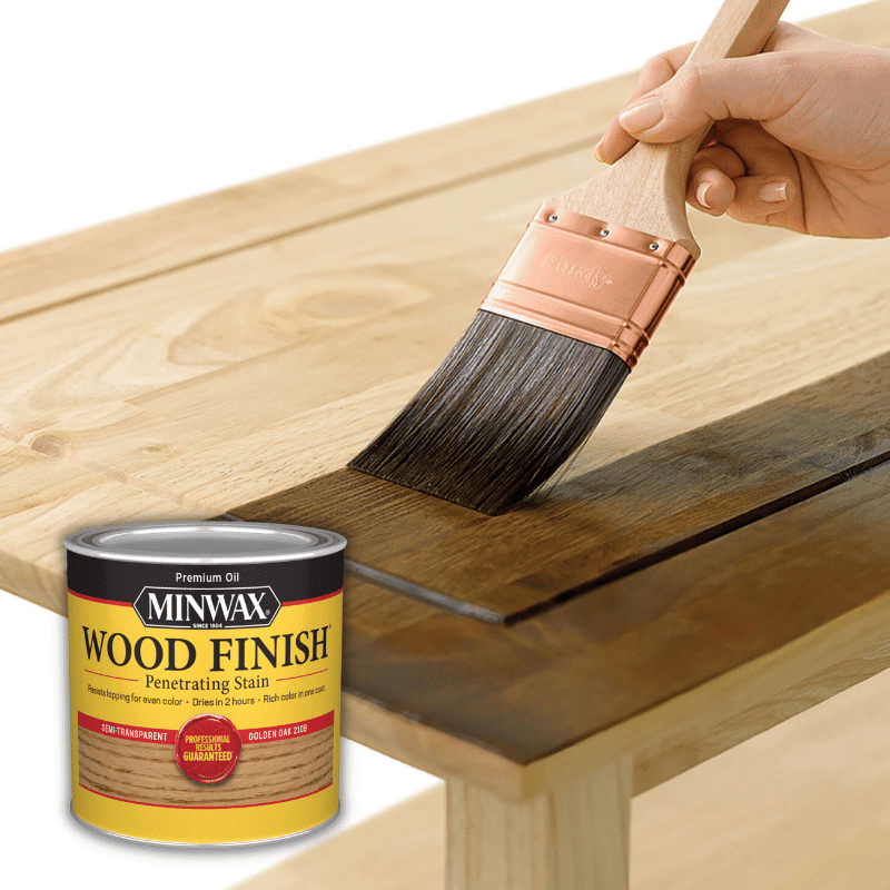 Minwax Oil-Based Wood Stain Semi-Transparent Golden Oak 0.5 pt. | Gilford Hardware