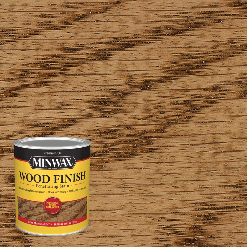 Minwax Oil Stain Semi-Transparent Special Walnut 0.5 pt. | Gilford Hardware 