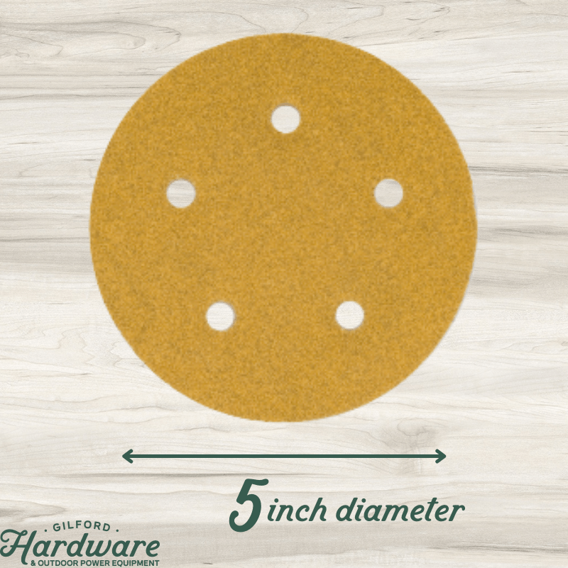 Norton Sanding Disc Hook & Sand Fine 150 Grit 5" 25-Pack. | Gilford Hardware 