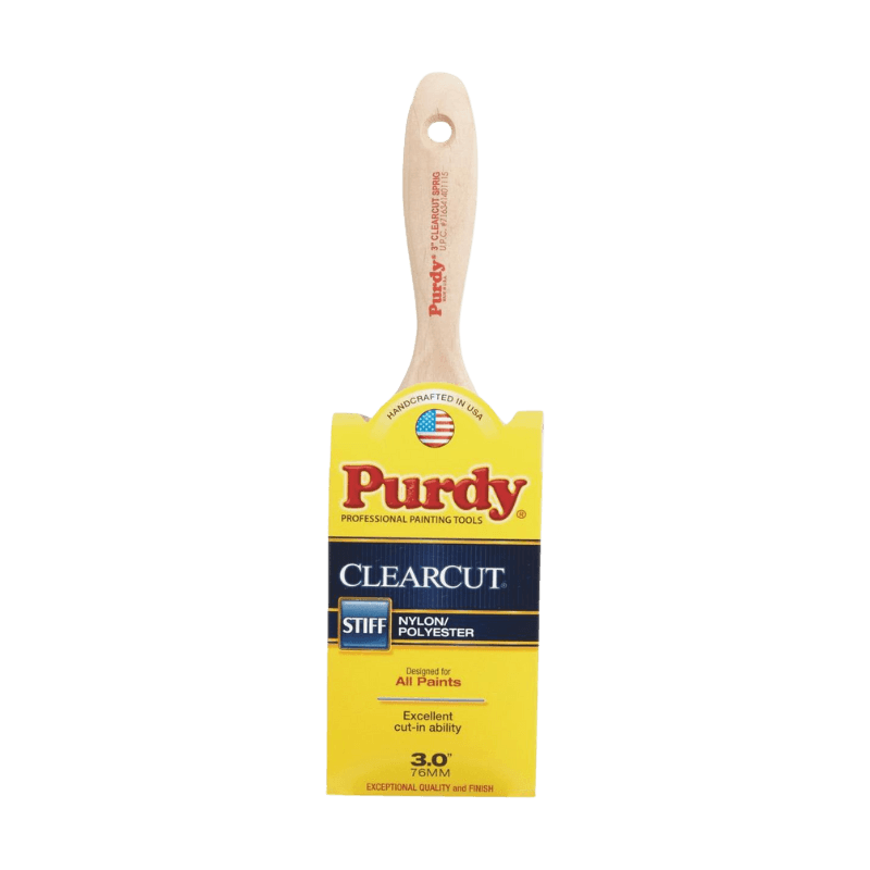 Purdy Clearcut Stiff Flat Trim Paint Brush 3" | Gilford Hardware 