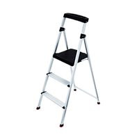 Thumbnail for Rubbermaid Aluminum Step Stool 3-Step | Gilford Hardware