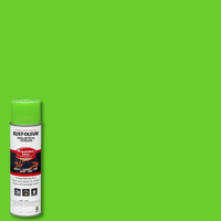 Thumbnail for Rust-Oleum Fluorescent Green Inverted Striping Paint 17 oz. | Gilford Hardware