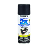 Thumbnail for Rust-Oleum Painter's Touch 2X Semi-Gloss Black Spray Paint+Primer 12 oz. | Gilford Hardware