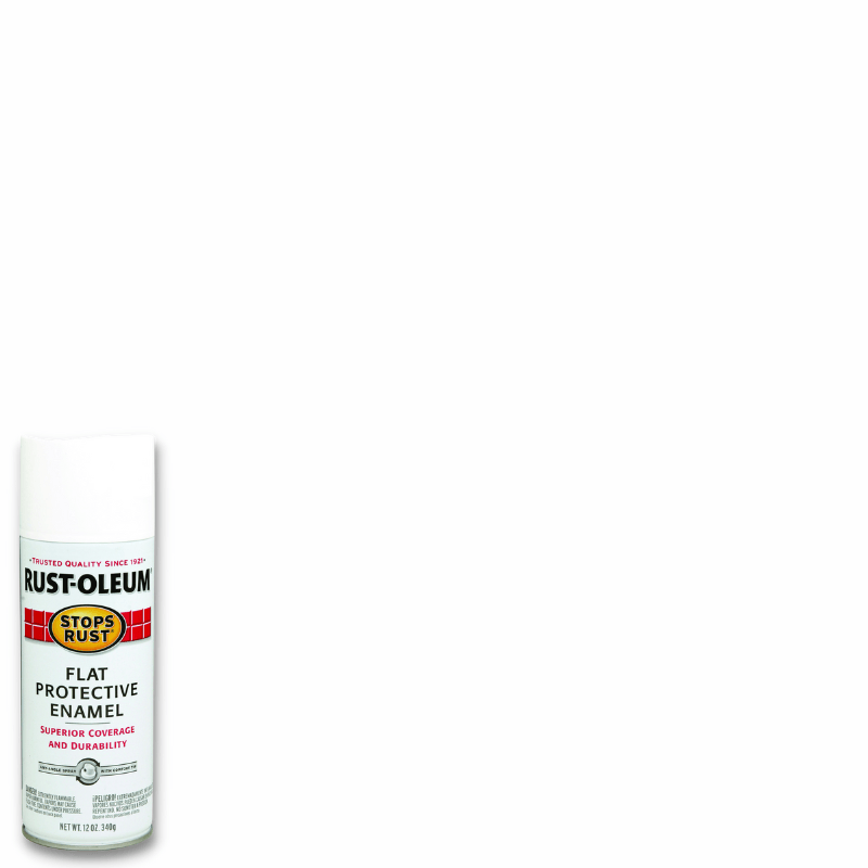 Rust-Oleum Stops Rust Flat White Spray Paint 12 oz. | Gilford Hardware