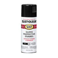 Thumbnail for Rust-Oleum Stops Rust Gloss Black Spray Paint 12 oz. | Gilford Hardware