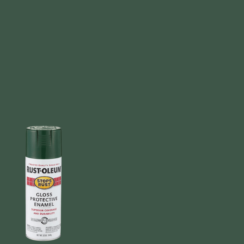 Rust-Oleum Stops Rust Gloss Hunter Green Spray Paint 12 oz. | Gilford Hardware