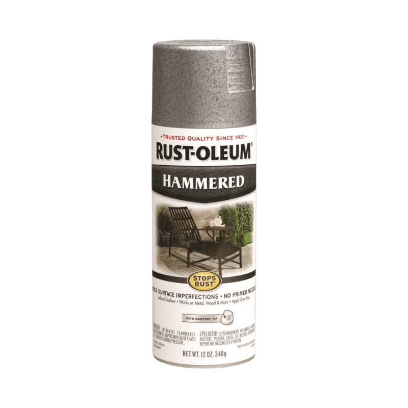 Rust-Oleum Stops Rust Hammered Gray Spray Paint 12 oz. | Gilford Hardware