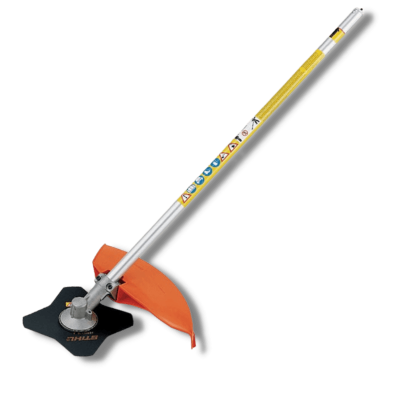 STIHL FS-KM Brushcutter with 4 Tooth Grass Blade Kombi Attachment | Gilford Hardware