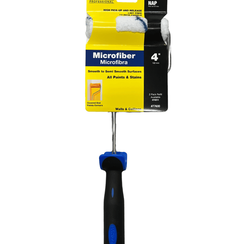 Whizz Xtrasorb Mini Paint Roller Frame & Cover 4 in. | Gilford Hardware 