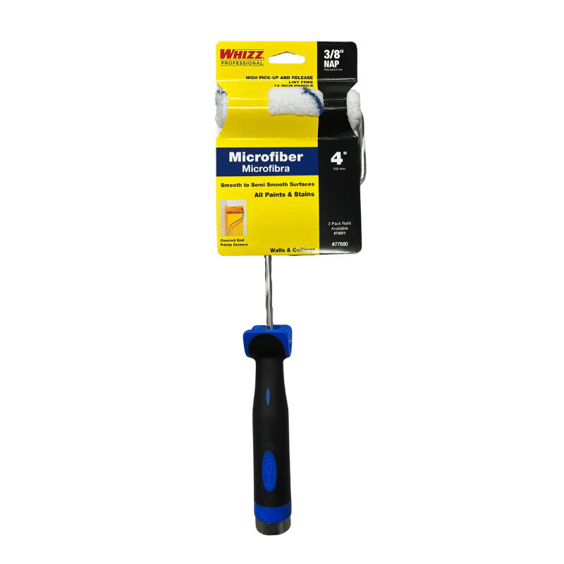 Whizz Xtrasorb Mini Paint Roller Frame & Cover 4 in. | Gilford Hardware 