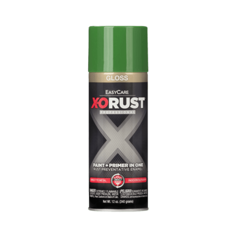 X-O Rust Spray Paint Medium Green Gloss 12 oz. | Gilford Hardware