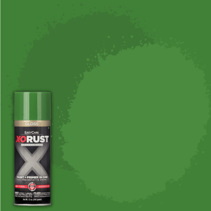 X-O Rust Spray Paint Medium Green Gloss 12 oz. | Gilford Hardware