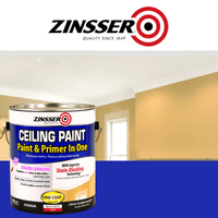 Thumbnail for Zinsser Flat Bright White Water-Based Ceiling Paint and Primer in One 1 gal. | Gilford Hardware